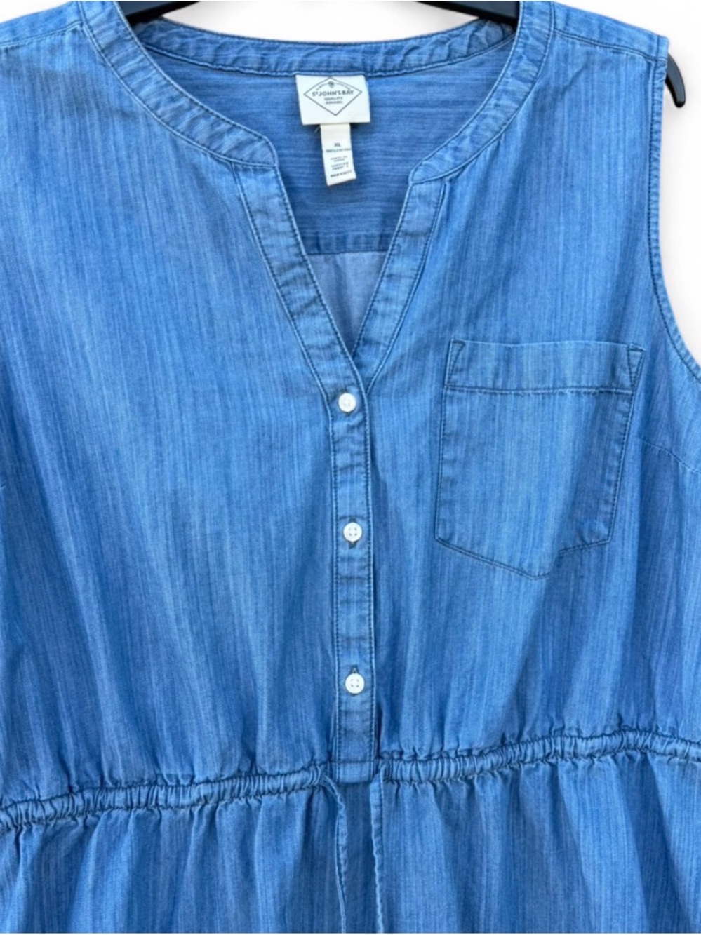 St. John's Bay Chambray Mini Dress - Picture 4 of 6